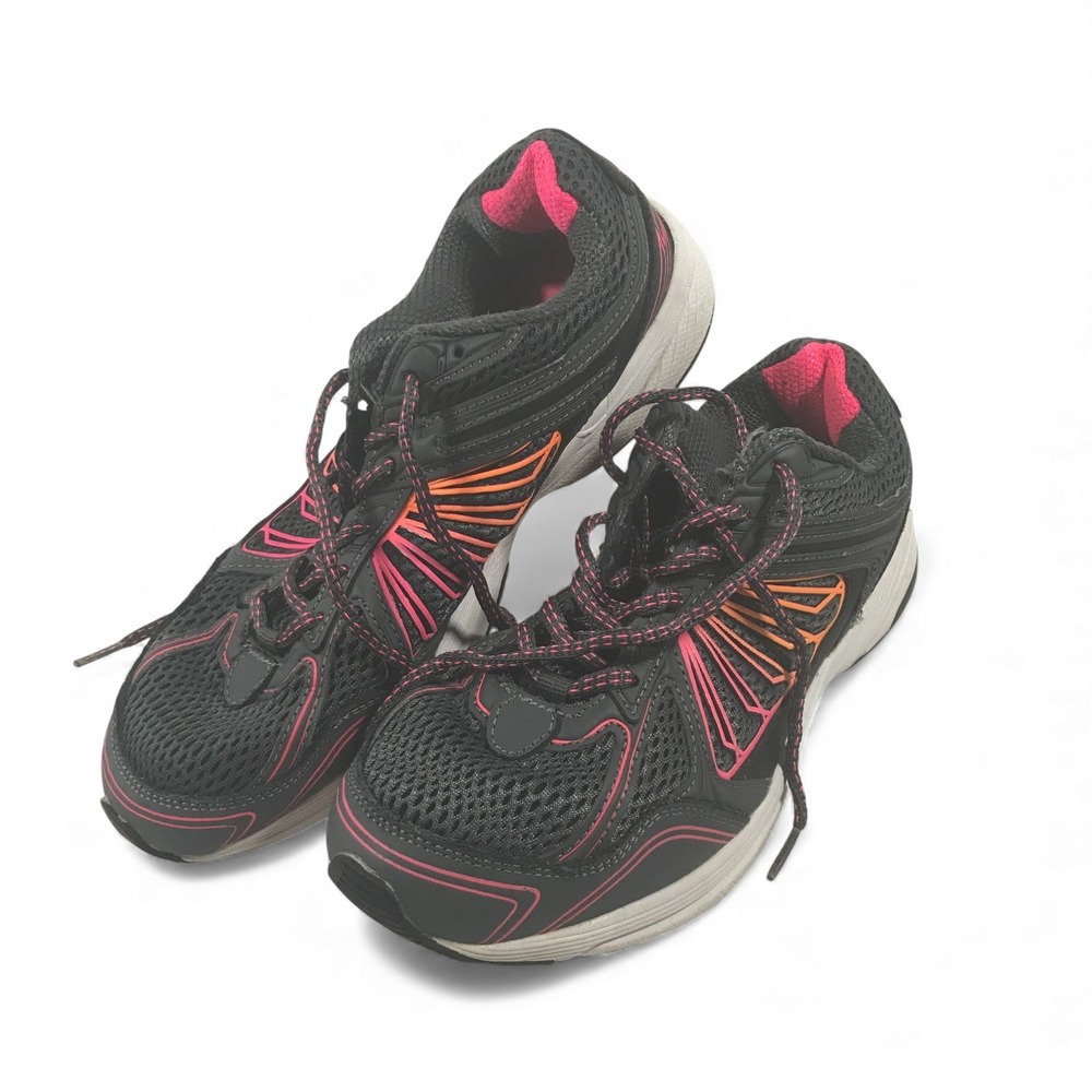 Avia Excursion Womens Running Shoes Charcoal Grey Pink Orange 610-7042 Size 9.5M